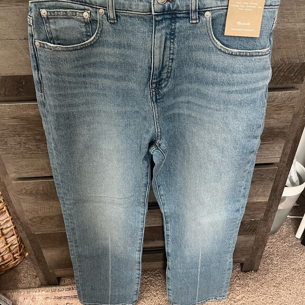 Madewell straight leg jeans